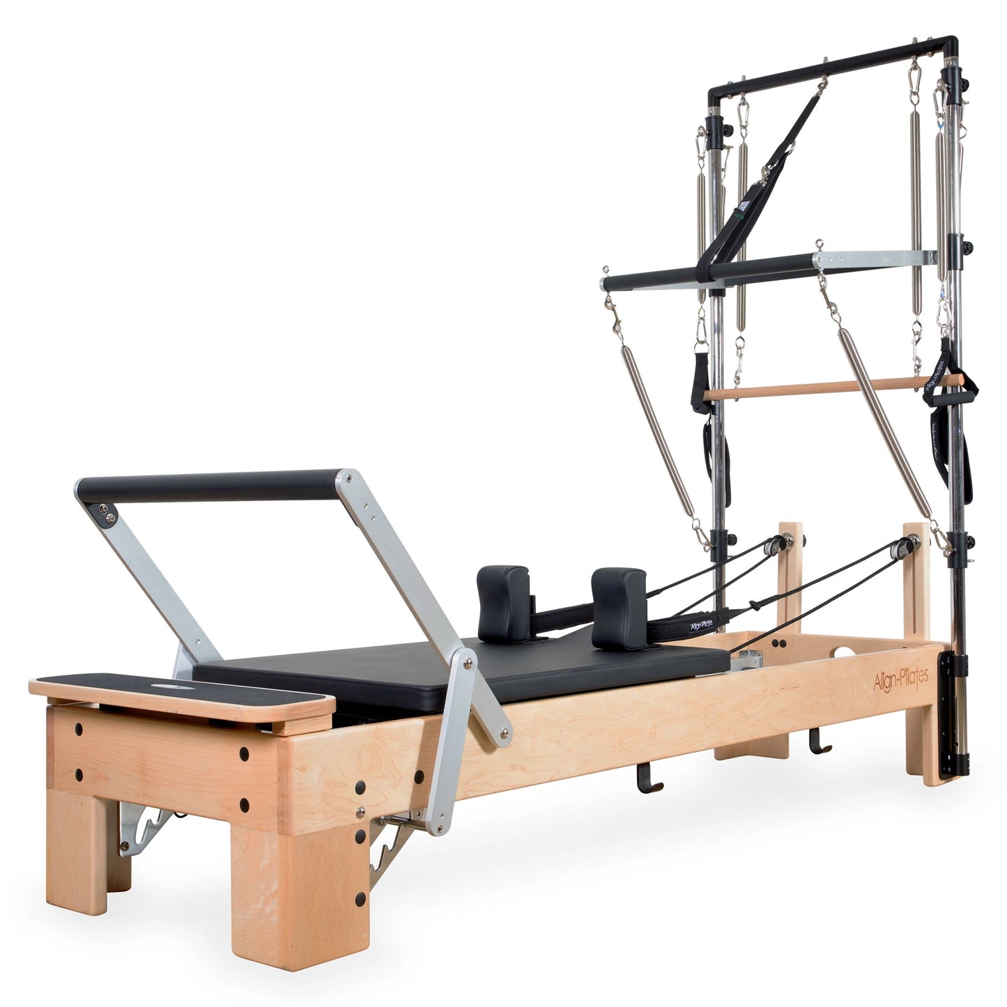 Align Pilates M8-Pro Maple Wood Pilates Reformer with Half Cadillac