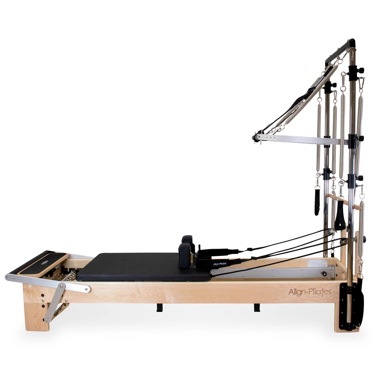 Align Pilates M8-Pro Maple Wood Pilates Reformer with Half Cadillac