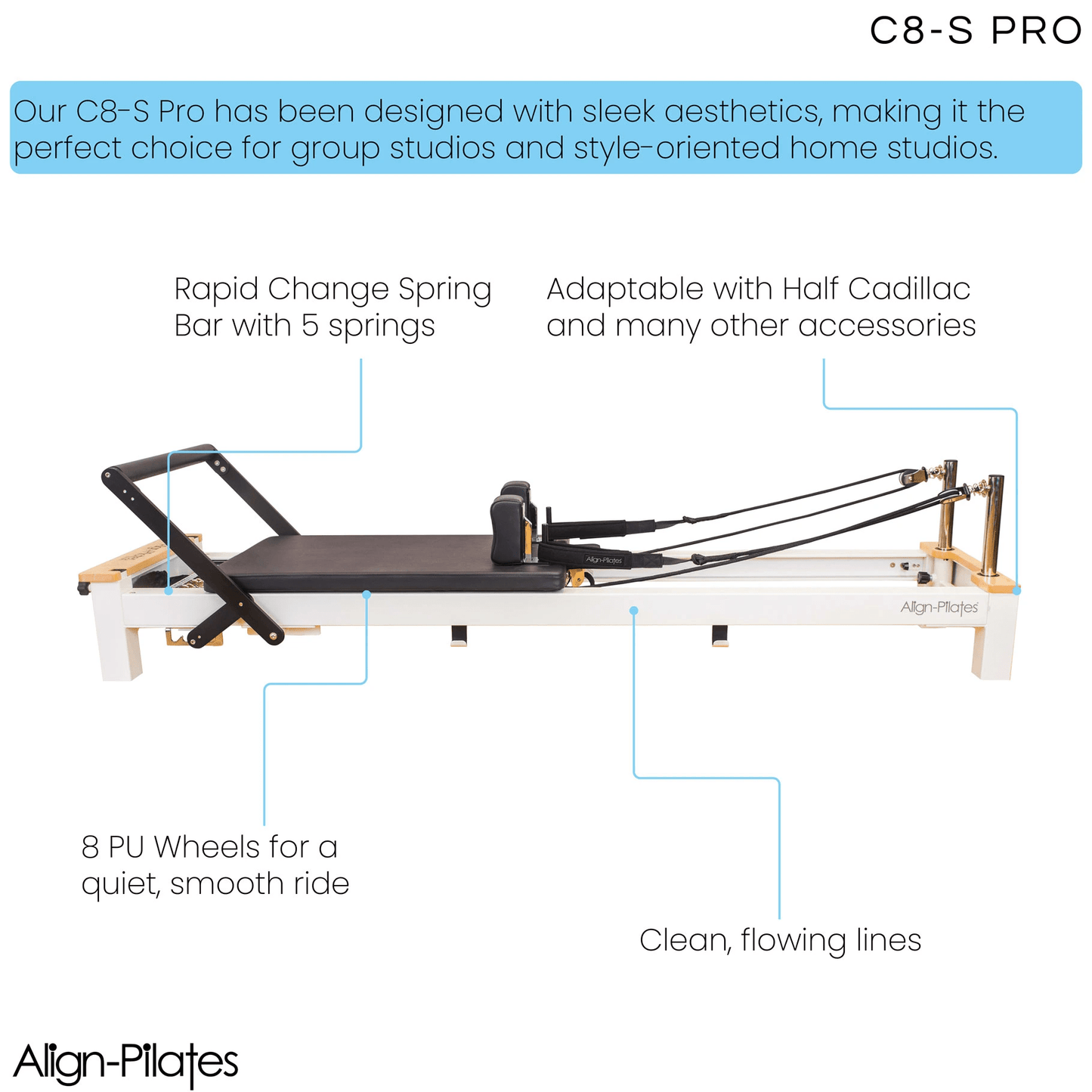 Align Pilates C8-S Pro Pilates Reformer