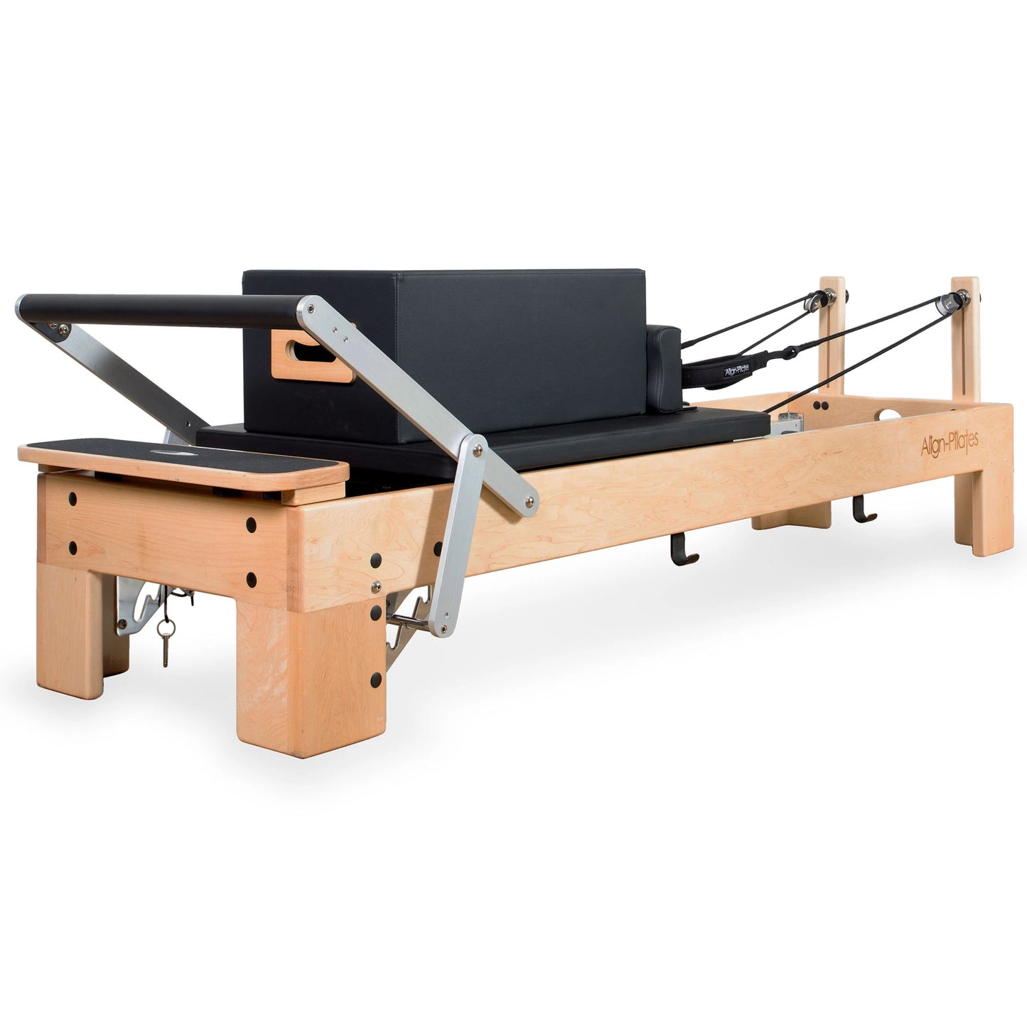 Align Pilates M8-Pro Maple Wood Pilates Reformer with Sitting Box