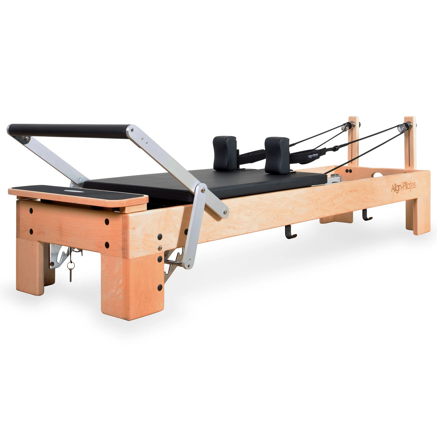 Align Pilates M8-Pro Maple Wood Pilates Reformer with Sitting Box